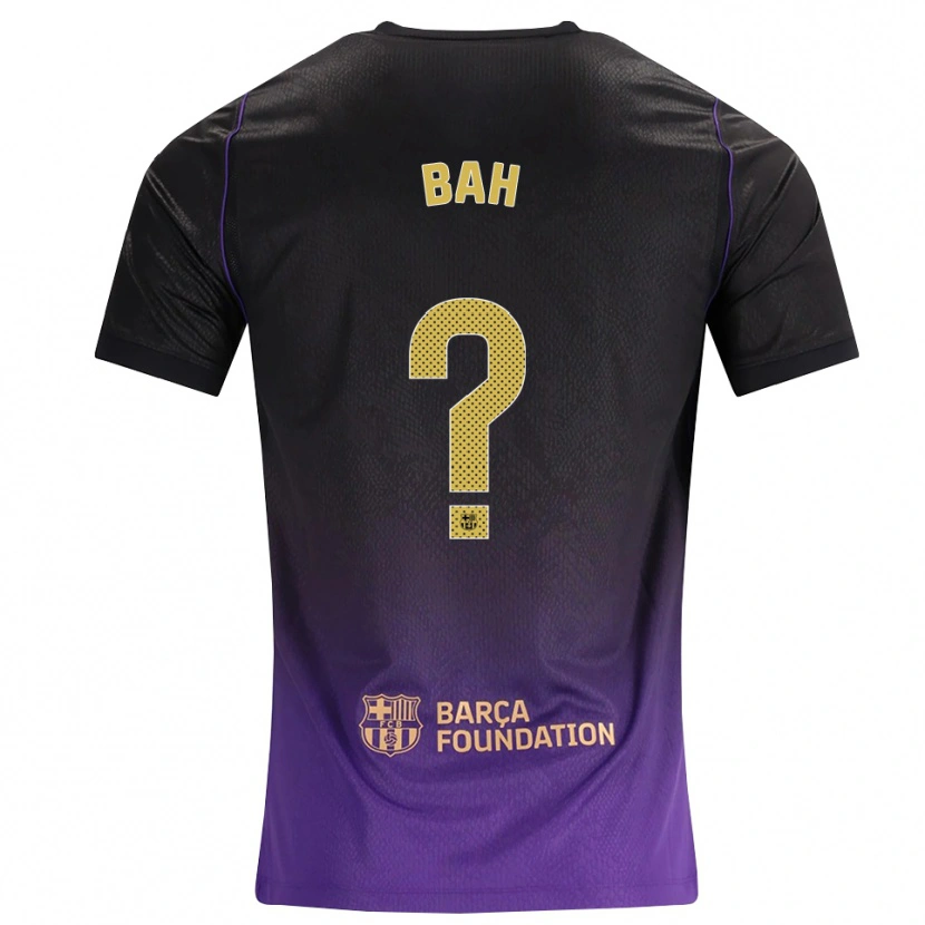 Danxen Niño Camiseta Saidou Bah #0 Morado Amarillo Negro 2ª Equipación 2026/27 La Camisa México