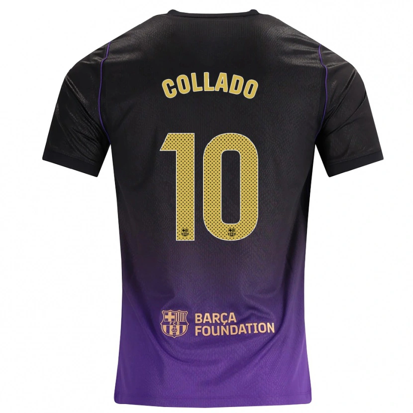 Danxen Niño Camiseta Alex Collado #10 Morado Amarillo Negro 2ª Equipación 2026/27 La Camisa México