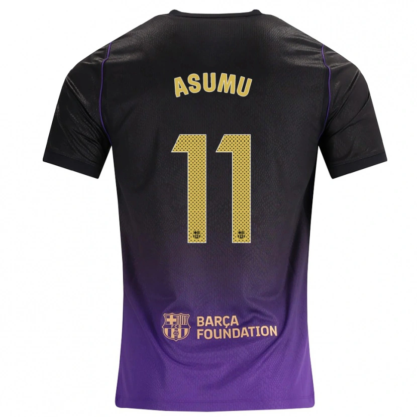 Danxen Niño Camiseta Héctor Asumu #11 Morado Amarillo Negro 2ª Equipación 2026/27 La Camisa México