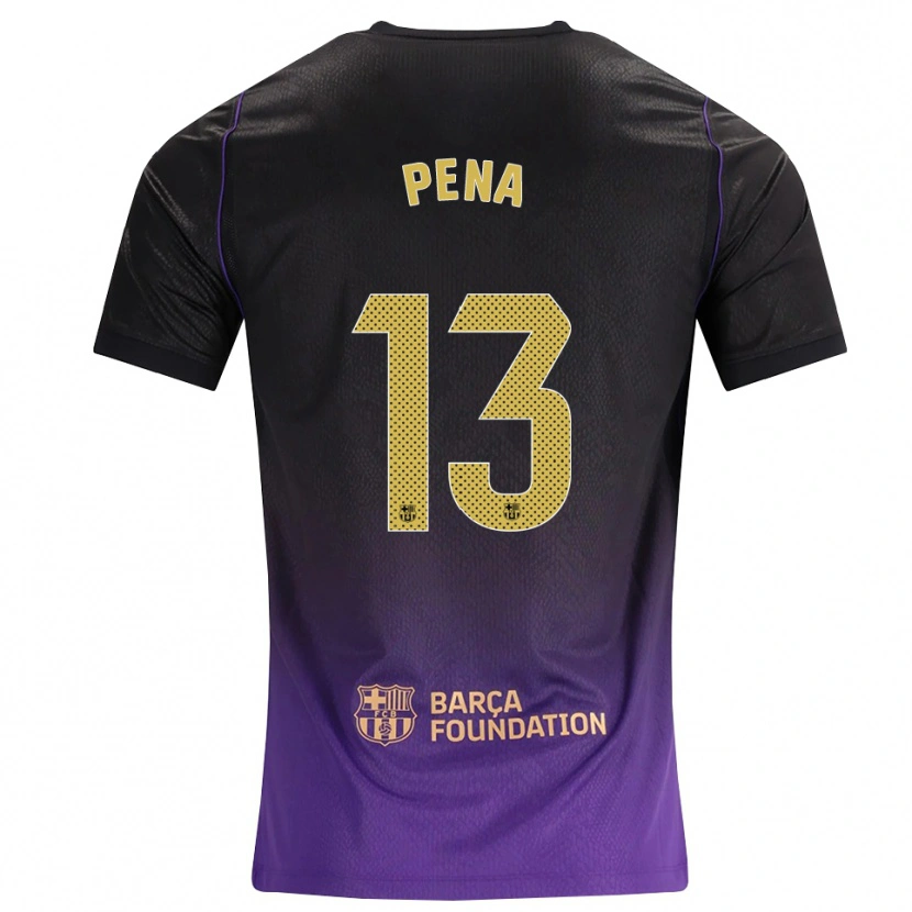 Danxen Niño Camiseta Inaki Pena #13 Morado Amarillo Negro 2ª Equipación 2026/27 La Camisa México