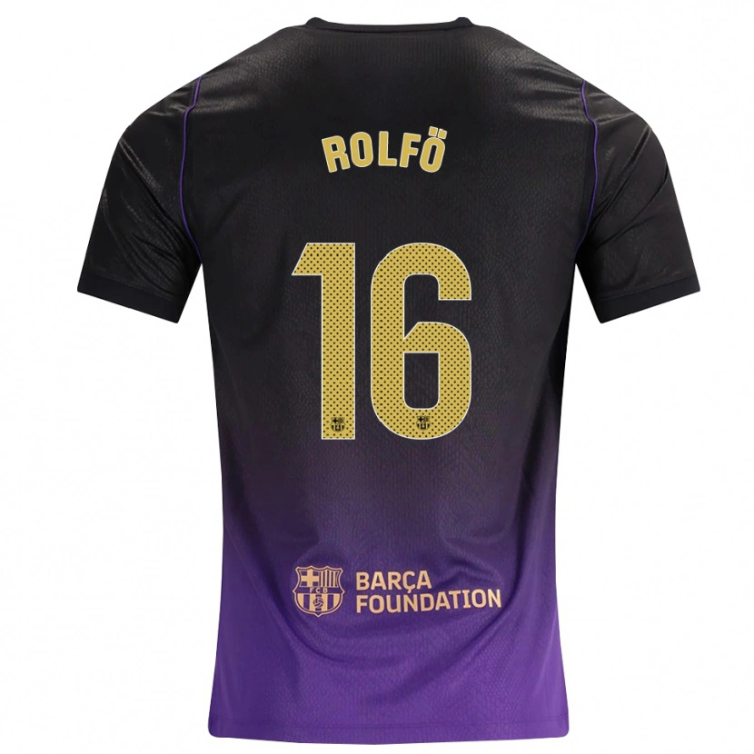 Danxen Niño Camiseta Fridolina Rolfo #16 Morado Amarillo Negro 2ª Equipación 2026/27 La Camisa México