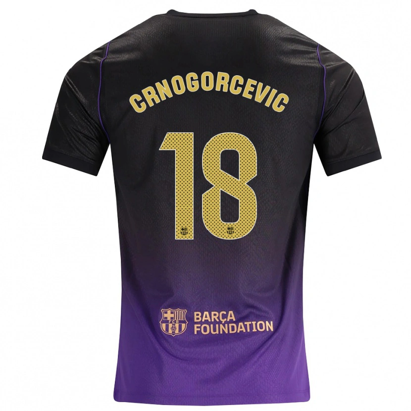 Danxen Niño Camiseta Ana-Maria Crnogorcevic #18 Morado Amarillo Negro 2ª Equipación 2026/27 La Camisa México