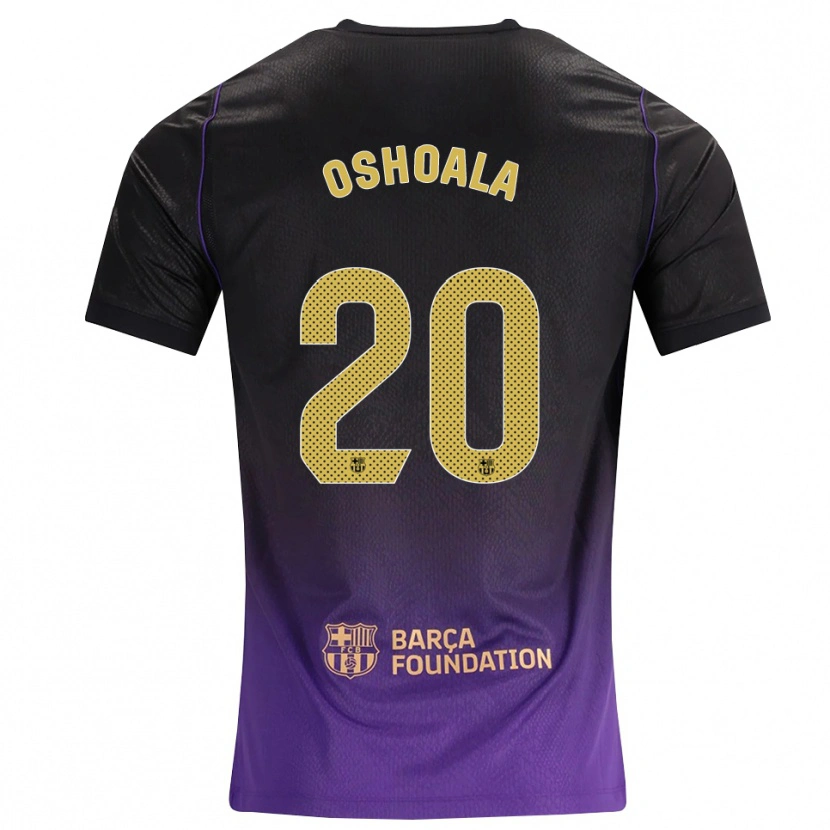 Danxen Niño Camiseta Asisat Oshoala #20 Morado Amarillo Negro 2ª Equipación 2026/27 La Camisa México