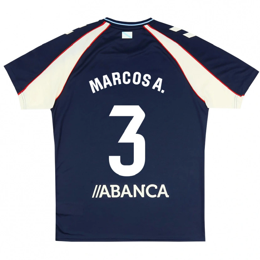 Danxen Niño Camiseta Marcos Alonso #3 Azul Real Rojo Blanco 2ª Equipación 2026/27 La Camisa México
