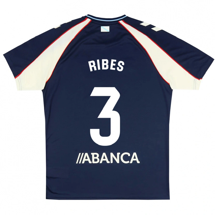 Danxen Niño Camiseta Kike Ribes #3 Azul Real Rojo Blanco 2ª Equipación 2026/27 La Camisa México