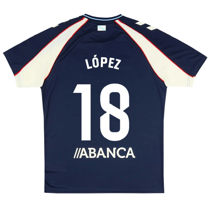 Danxen Niño Camiseta Diego López #18 Azul Real Rojo Blanco 2ª Equipación 2026/27 La Camisa México