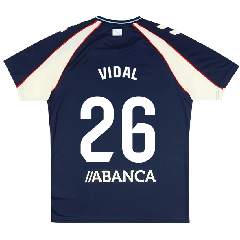 Danxen Niño Camiseta Marc Vidal #26 Azul Real Rojo Blanco 2ª Equipación 2026/27 La Camisa México