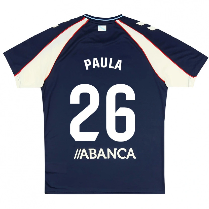 Danxen Niño Camiseta Paula Rodríguez #26 Azul Real Rojo Blanco 2ª Equipación 2026/27 La Camisa México