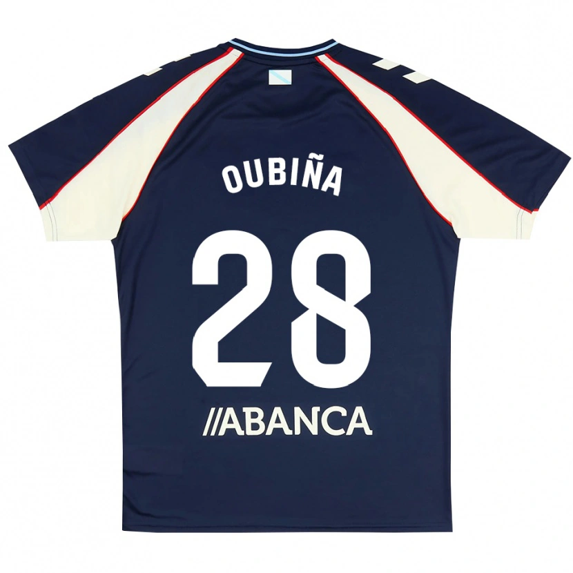Danxen Niño Camiseta Jimena Oubiña #28 Azul Real Rojo Blanco 2ª Equipación 2026/27 La Camisa México