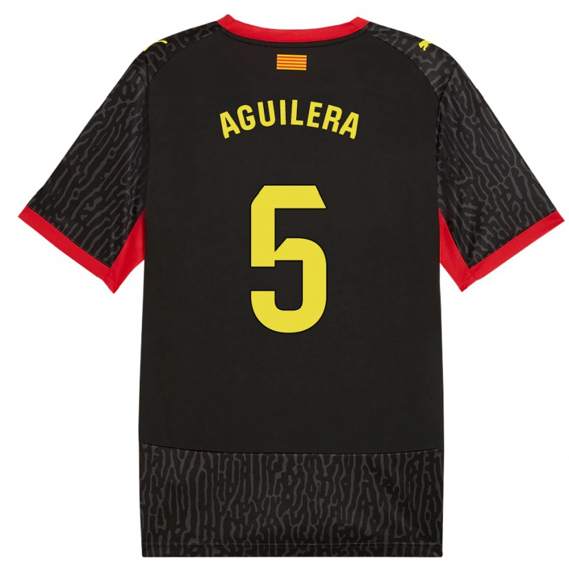 Danxen Niño Camiseta Oriol Aguilera #5 Negro Amarillo Rojo 2ª Equipación 2026/27 La Camisa México