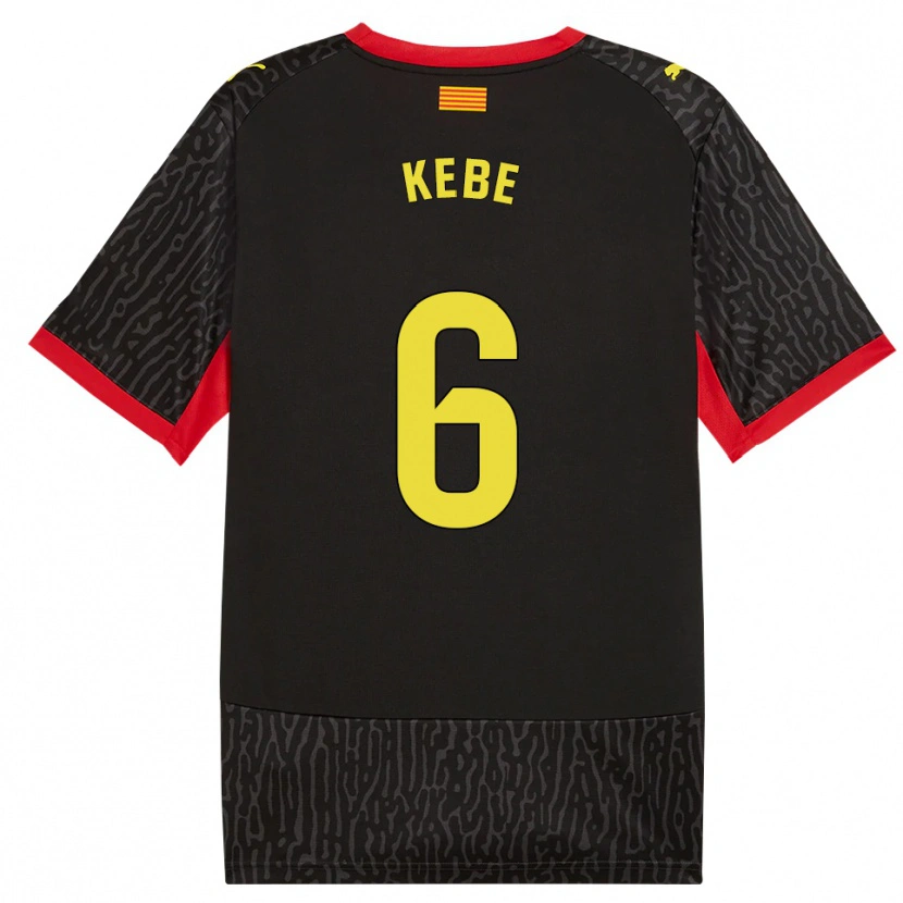 Danxen Niño Camiseta Ibrahima Kébé #6 Negro Amarillo Rojo 2ª Equipación 2026/27 La Camisa México