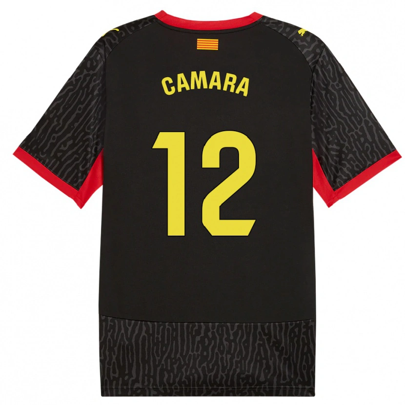 Danxen Niño Camiseta Dawda Camara #12 Negro Amarillo Rojo 2ª Equipación 2026/27 La Camisa México