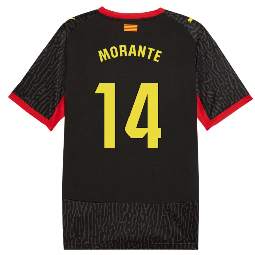 Danxen Niño Camiseta Iván Morante #14 Negro Amarillo Rojo 2ª Equipación 2026/27 La Camisa México