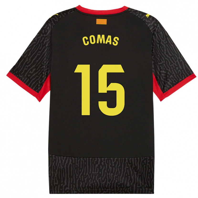 Danxen Niño Camiseta Oriol Comas #15 Negro Amarillo Rojo 2ª Equipación 2026/27 La Camisa México