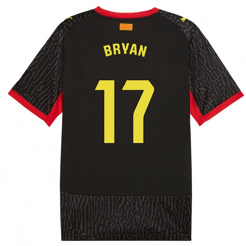 Danxen Niño Camiseta Bryan Gil #17 Negro Amarillo Rojo 2ª Equipación 2026/27 La Camisa México