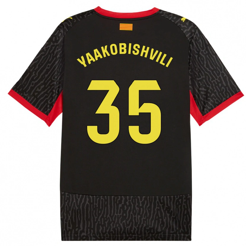 Danxen Niño Camiseta Antal Yaakobishvili #35 Negro Amarillo Rojo 2ª Equipación 2026/27 La Camisa México