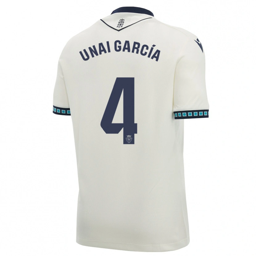 Danxen Niño Camiseta Unai García #4 Blanco Negro Azul Cielo Claro 2ª Equipación 2026/27 La Camisa México