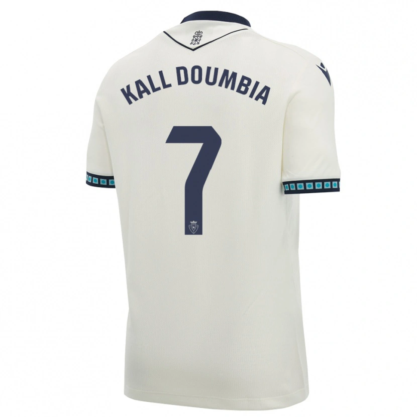 Danxen Niño Camiseta Aly Kall Doumbia #7 Blanco Negro Azul Cielo Claro 2ª Equipación 2026/27 La Camisa México
