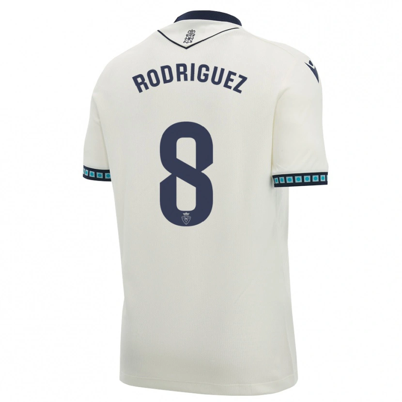 Danxen Niño Camiseta Vanessa Rodríguez Iribarren #8 Blanco Negro Azul Cielo Claro 2ª Equipación 2026/27 La Camisa México