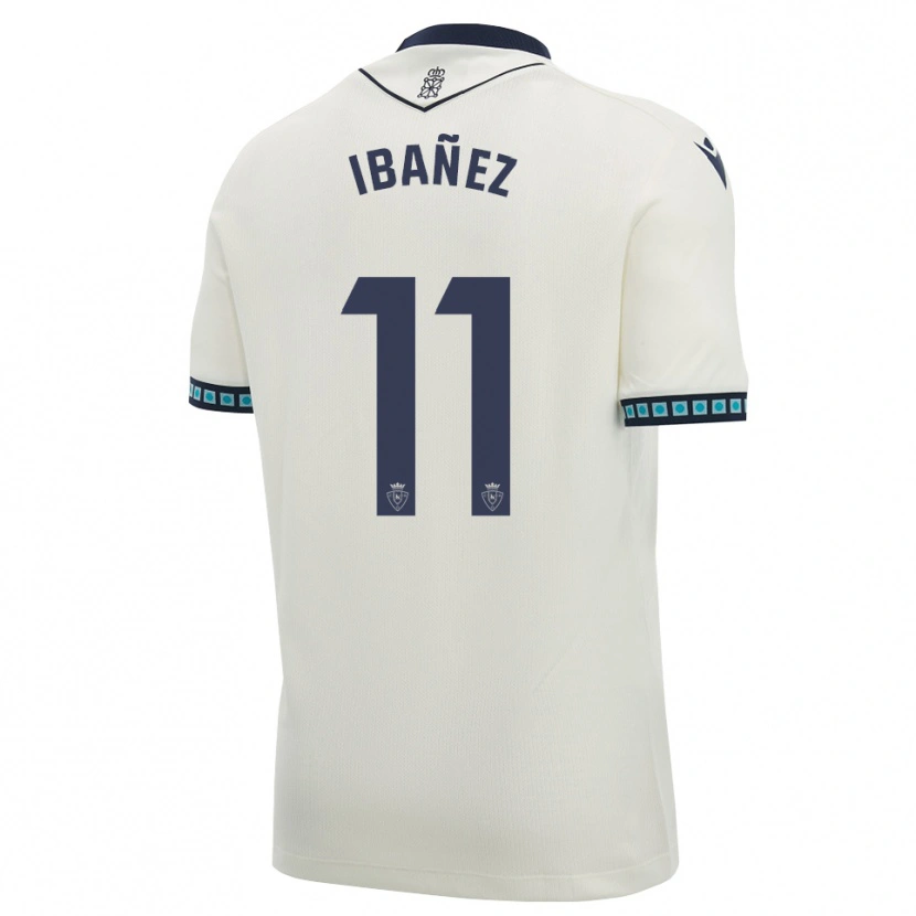 Danxen Niño Camiseta Lucas Ibañez #11 Blanco Negro Azul Cielo Claro 2ª Equipación 2026/27 La Camisa México