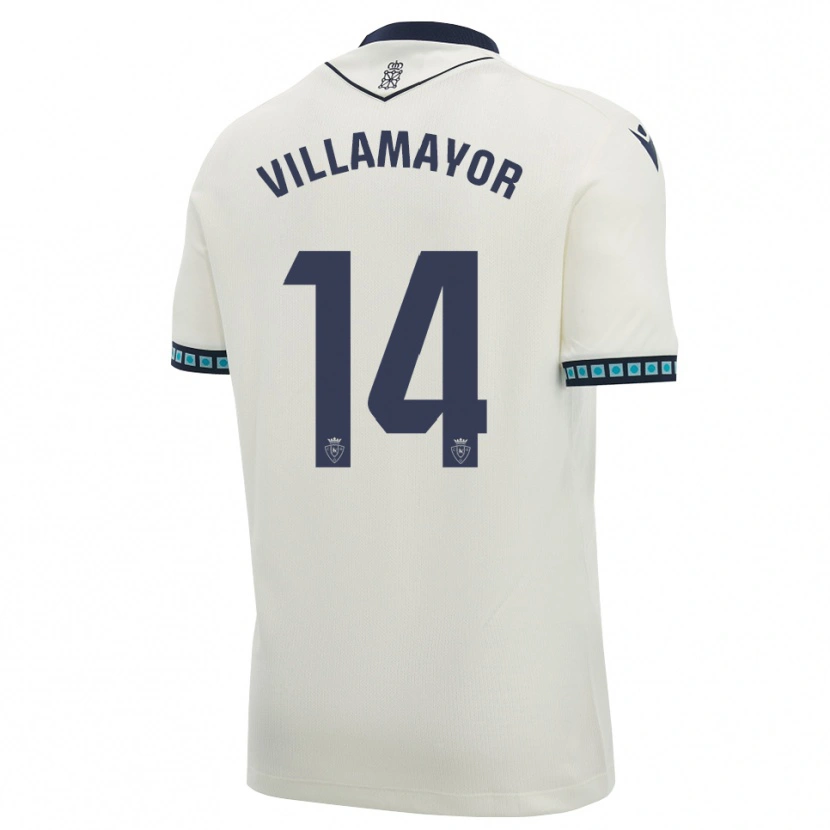 Danxen Niño Camiseta Yoel Villamayor #14 Blanco Negro Azul Cielo Claro 2ª Equipación 2026/27 La Camisa México