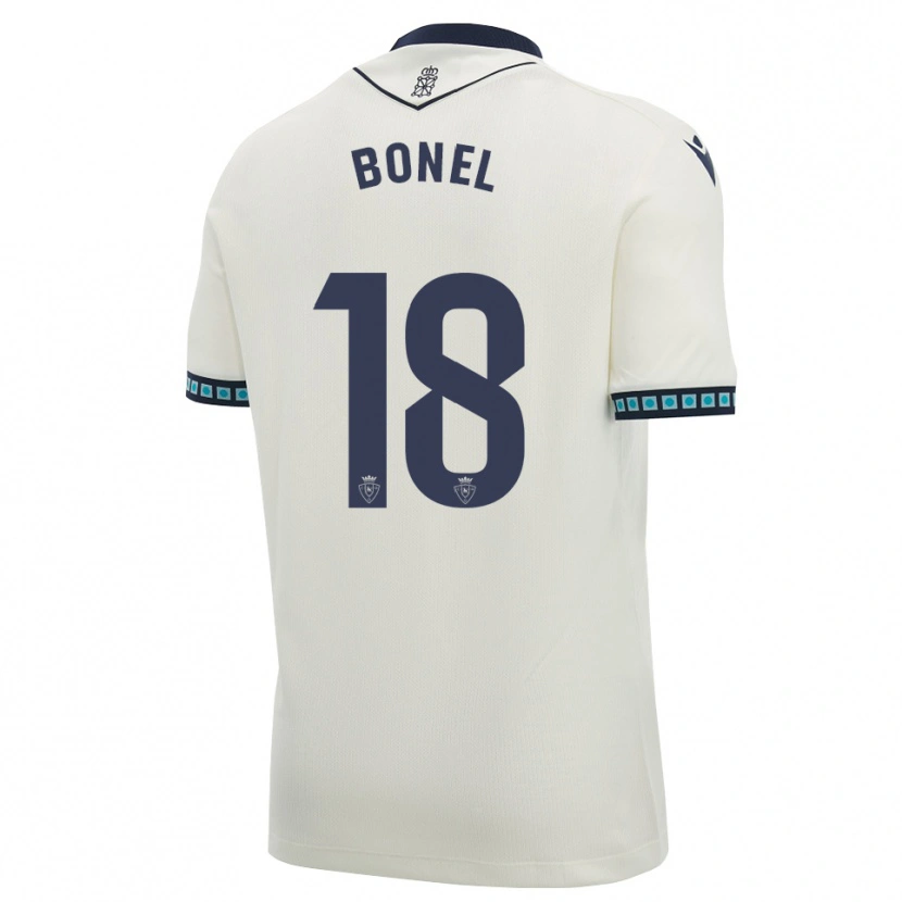 Danxen Niño Camiseta Aimar Bonel #18 Blanco Negro Azul Cielo Claro 2ª Equipación 2026/27 La Camisa México