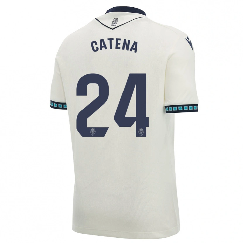 Danxen Niño Camiseta Alejandro Catena #24 Blanco Negro Azul Cielo Claro 2ª Equipación 2026/27 La Camisa México