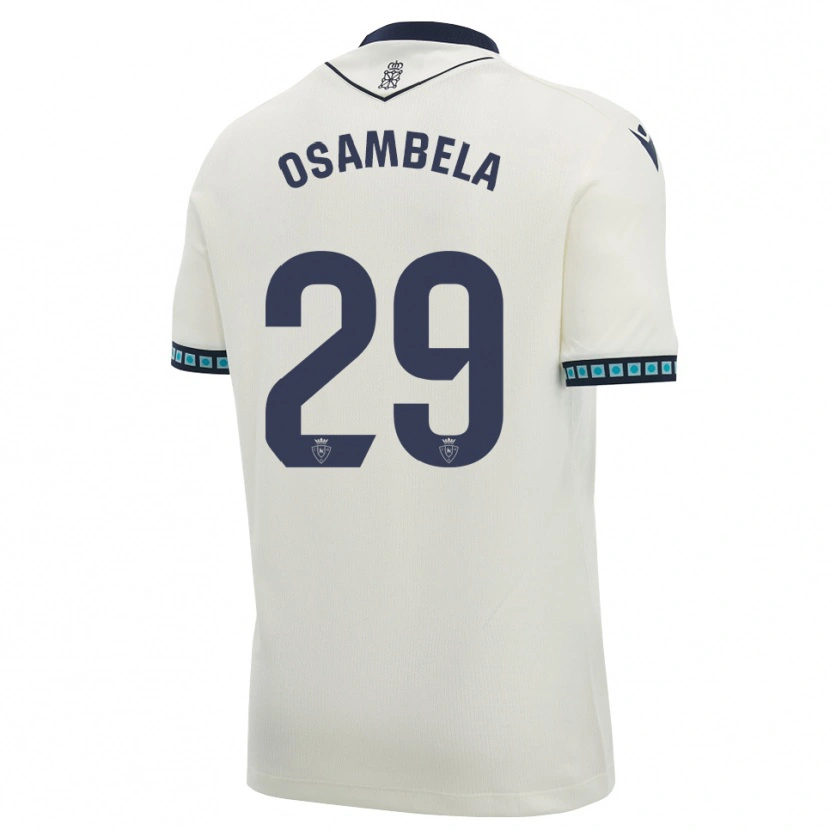 Danxen Niño Camiseta Asier Osambela #29 Blanco Negro Azul Cielo Claro 2ª Equipación 2026/27 La Camisa México
