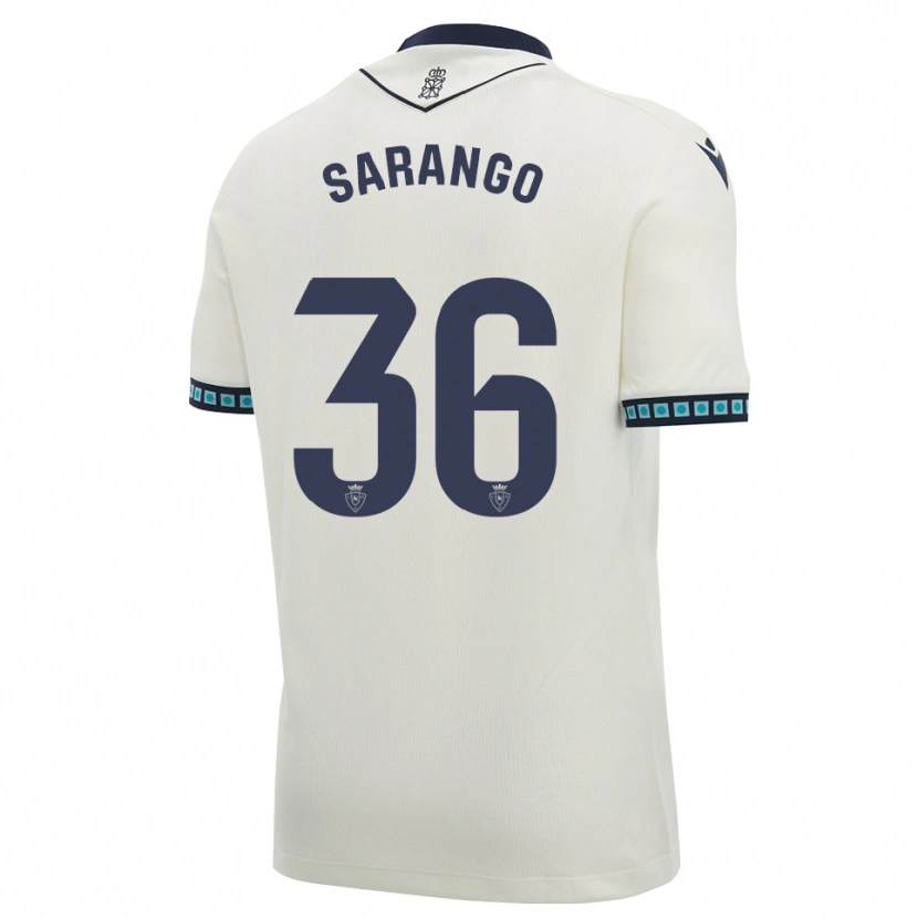 Danxen Niño Camiseta Kepa Sarango #36 Blanco Negro Azul Cielo Claro 2ª Equipación 2026/27 La Camisa México