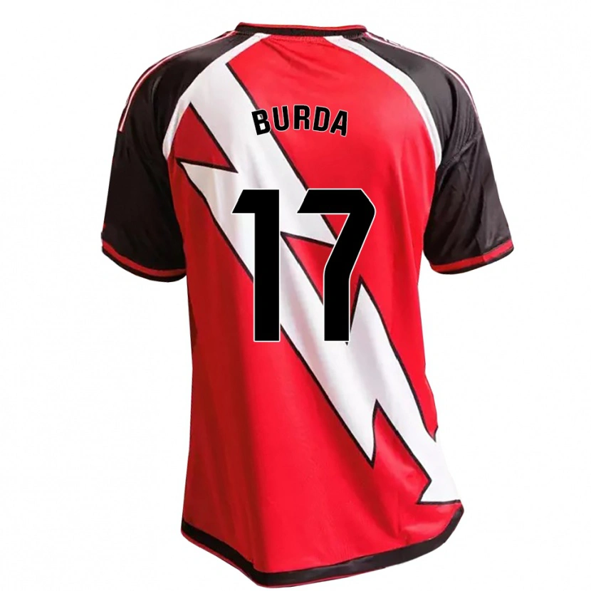 Danxen Niño Camiseta Carmen Burdalo Perez #17 Rojo Negro Blanco 2ª Equipación 2026/27 La Camisa México