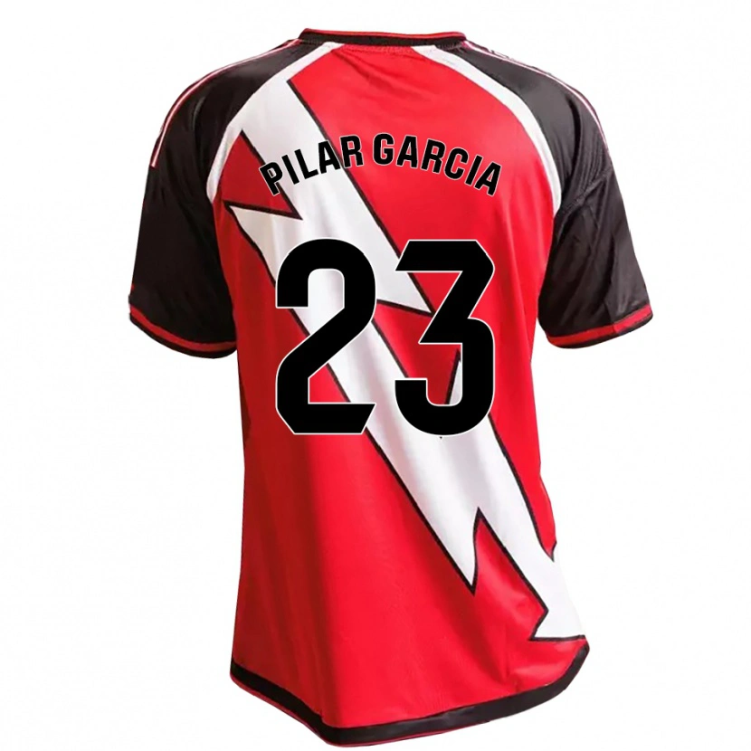 Danxen Niño Camiseta María Pilar García Villalba #23 Rojo Negro Blanco 2ª Equipación 2026/27 La Camisa México