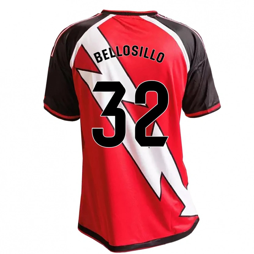 Danxen Niño Camiseta Pablo Bellosillo #32 Rojo Negro Blanco 2ª Equipación 2026/27 La Camisa México