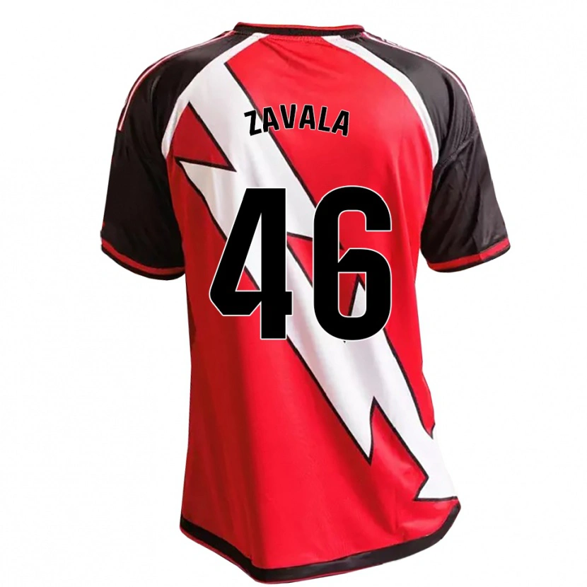 Danxen Niño Camiseta Andrés Zavala #46 Rojo Negro Blanco 2ª Equipación 2026/27 La Camisa México