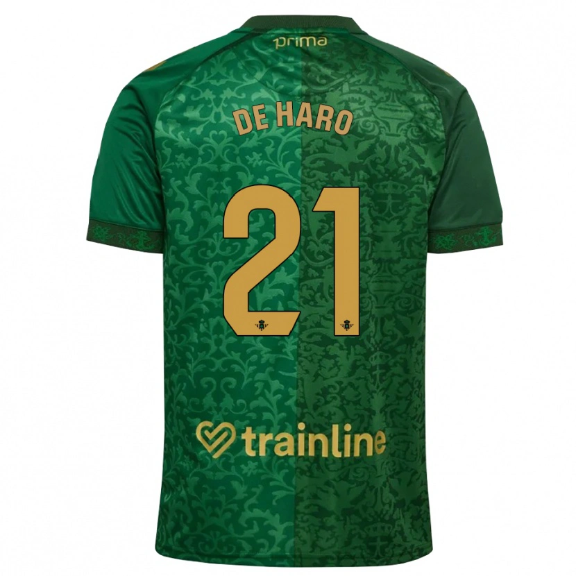 Danxen Niño Camiseta Alberto De Haro #21 Verde Bosque Dorado Oscuro 2ª Equipación 2026/27 La Camisa México
