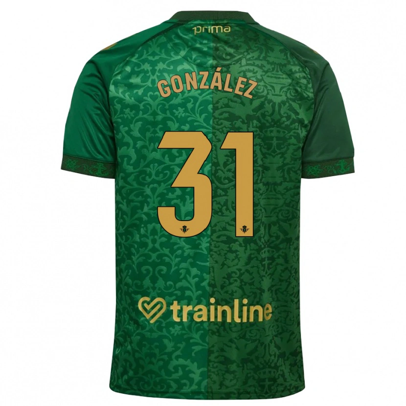 Danxen Niño Camiseta Manu González #31 Verde Bosque Dorado Oscuro 2ª Equipación 2026/27 La Camisa México