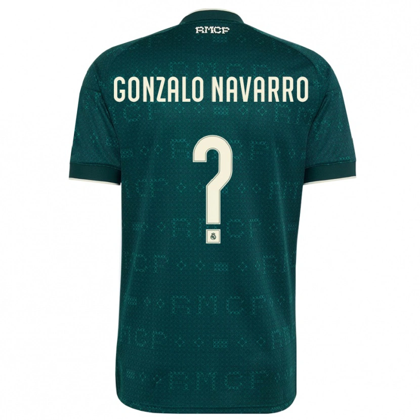 Danxen Niño Camiseta Gonzalo Navarro #0 Gris Pizarra Oscuro Blanco 2ª Equipación 2026/27 La Camisa México