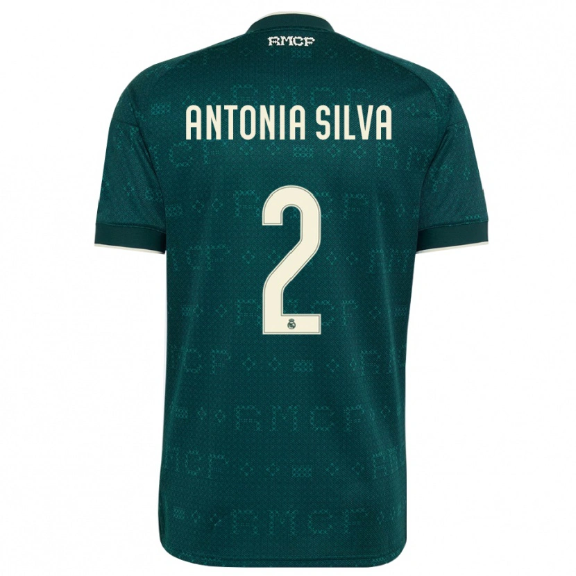 Danxen Niño Camiseta Antônia Silva #2 Gris Pizarra Oscuro Blanco 2ª Equipación 2026/27 La Camisa México