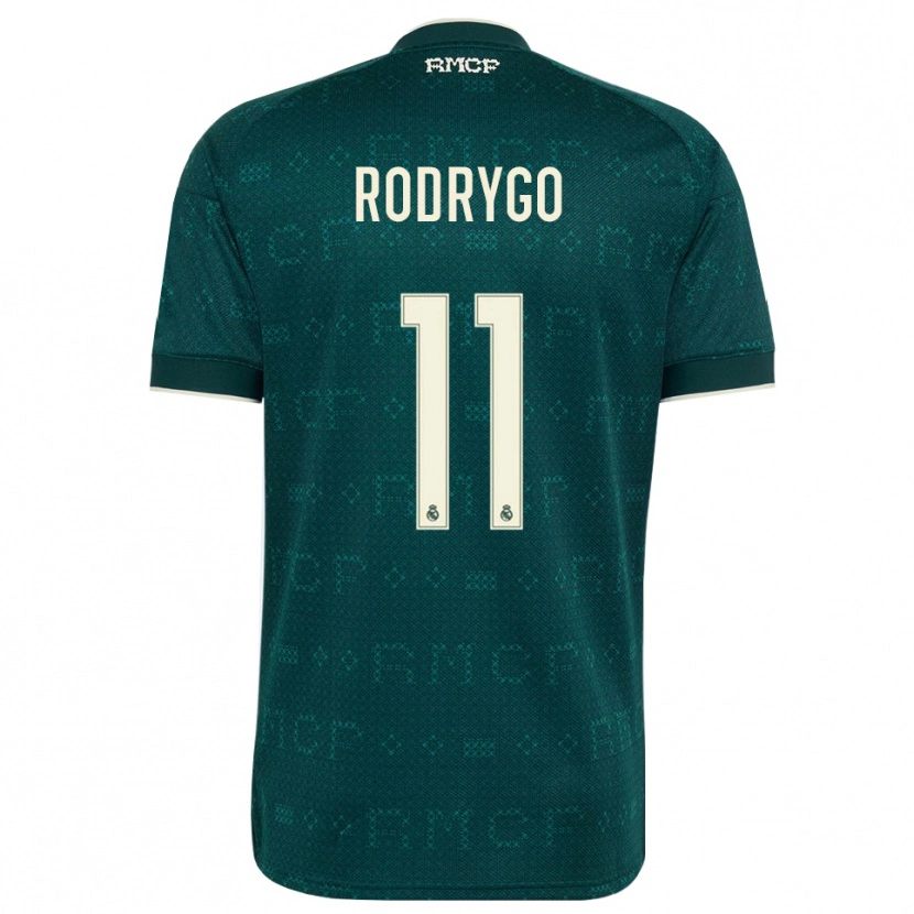 Danxen Niño Camiseta Rodrygo Silva De Goes #11 Gris Pizarra Oscuro Blanco 2ª Equipación 2026/27 La Camisa México