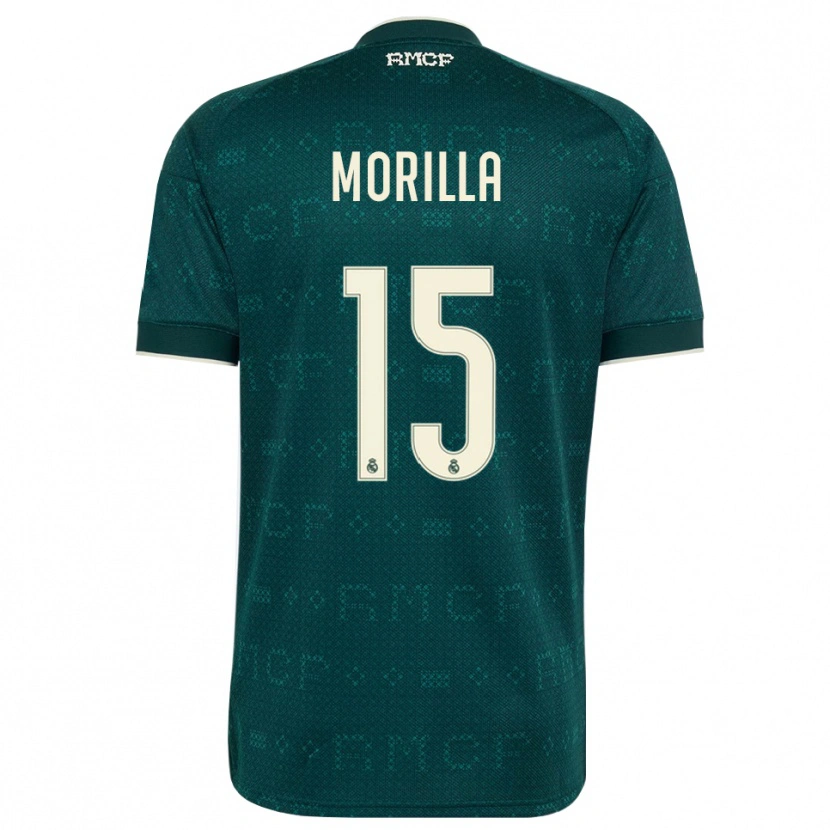 Danxen Niño Camiseta Jairo Morilla #15 Gris Pizarra Oscuro Blanco 2ª Equipación 2026/27 La Camisa México
