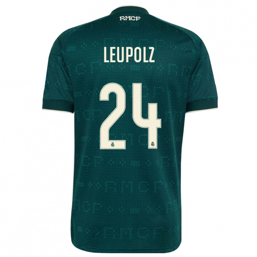 Danxen Niño Camiseta Melanie Leupolz #24 Gris Pizarra Oscuro Blanco 2ª Equipación 2026/27 La Camisa México