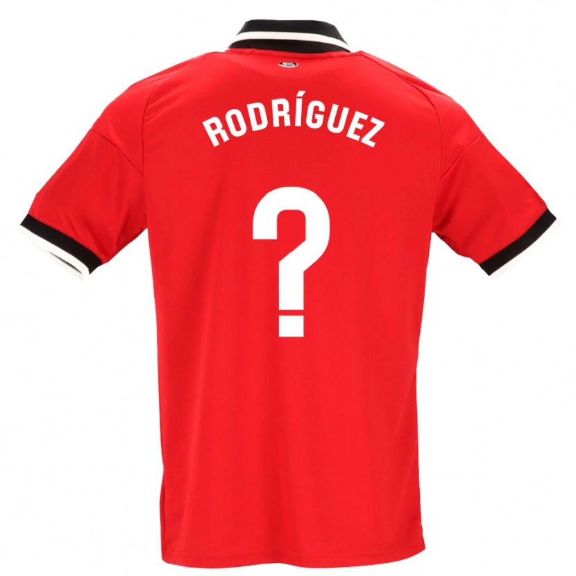 Danxen Niño Camiseta René Rodríguez #0 Negro Blanco Rojo 2ª Equipación 2026/27 La Camisa México
