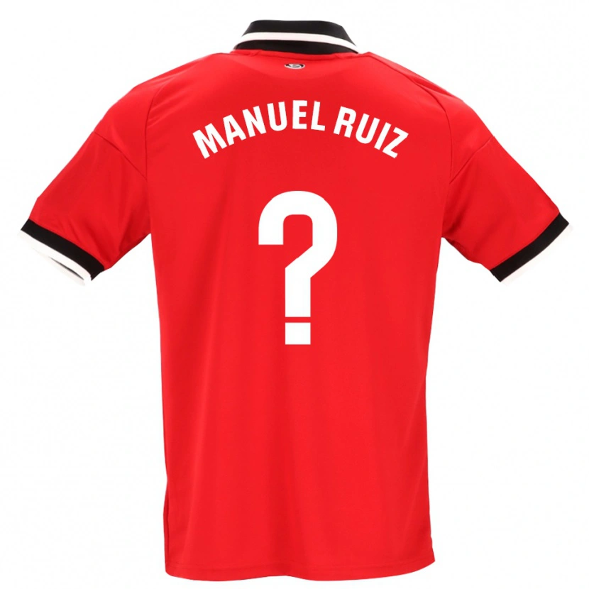 Danxen Niño Camiseta José Manuel Ruiz #0 Negro Blanco Rojo 2ª Equipación 2026/27 La Camisa México