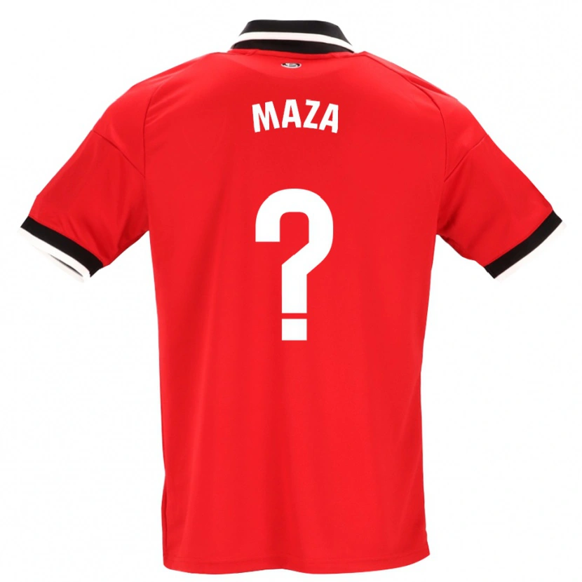 Danxen Niño Camiseta Manuel Maza #0 Negro Blanco Rojo 2ª Equipación 2026/27 La Camisa México