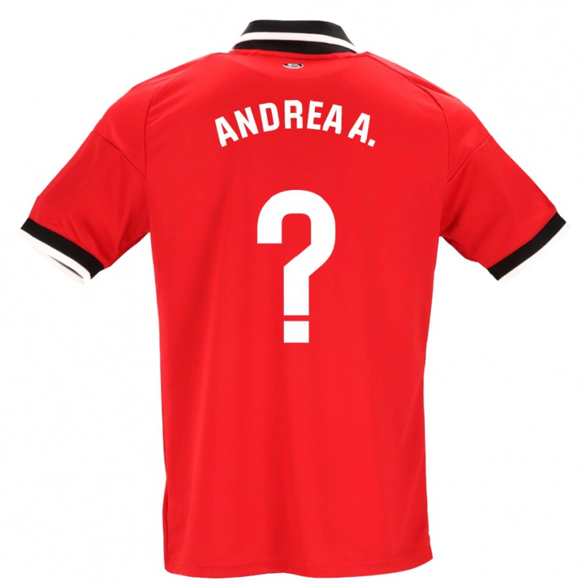 Danxen Niño Camiseta Andrea Abigail Álvarez Donis #0 Negro Blanco Rojo 2ª Equipación 2026/27 La Camisa México