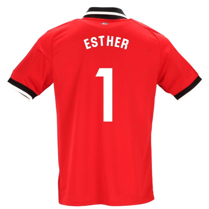 Danxen Niño Camiseta Esther Sullastres Ayuso #1 Negro Blanco Rojo 2ª Equipación 2026/27 La Camisa México