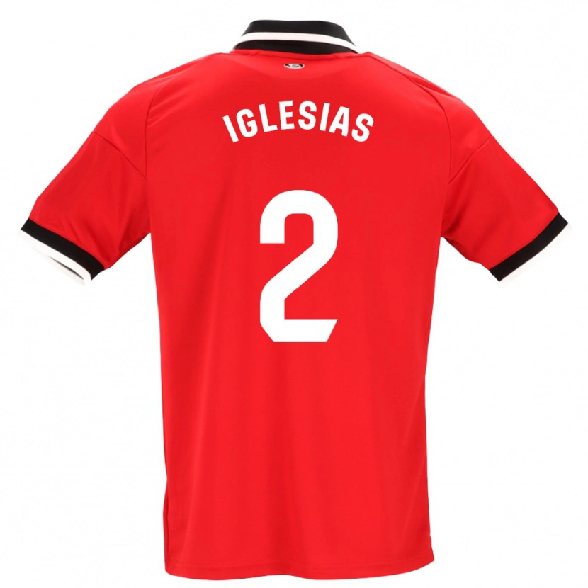 Danxen Niño Camiseta Juan Iglesias #2 Negro Blanco Rojo 2ª Equipación 2026/27 La Camisa México