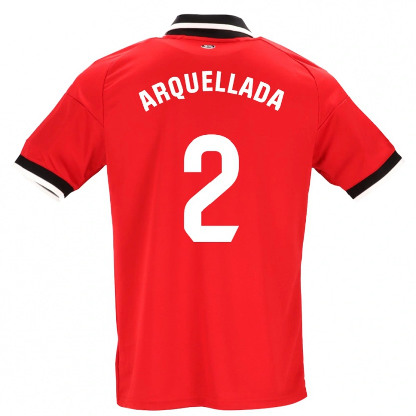 Danxen Niño Camiseta Álvaro Arquellada #2 Negro Blanco Rojo 2ª Equipación 2026/27 La Camisa México