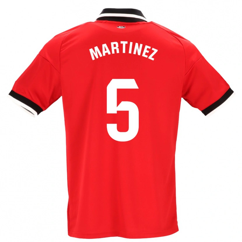 Danxen Niño Camiseta Sergio Martínez #5 Negro Blanco Rojo 2ª Equipación 2026/27 La Camisa México