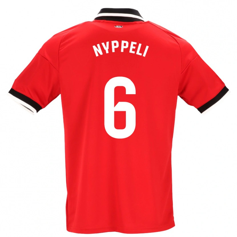 Danxen Niño Camiseta Ramón Nyppeli #6 Negro Blanco Rojo 2ª Equipación 2026/27 La Camisa México