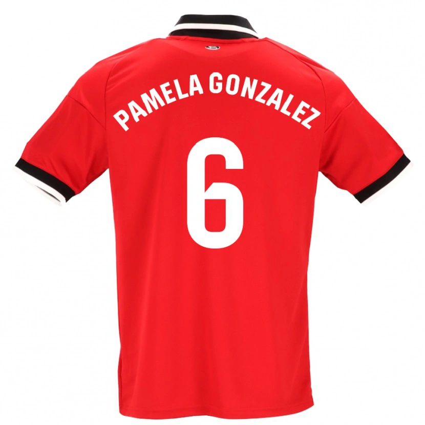 Danxen Niño Camiseta Cinthia Pamela González Medina #6 Negro Blanco Rojo 2ª Equipación 2026/27 La Camisa México